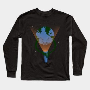 Scary earth Long Sleeve T-Shirt